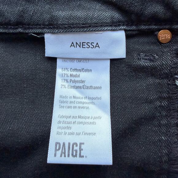 PAIGE Anessa High Rise Ankle Wide Leg Jeans in Renetta Size 30 - Picture 5 of 7
